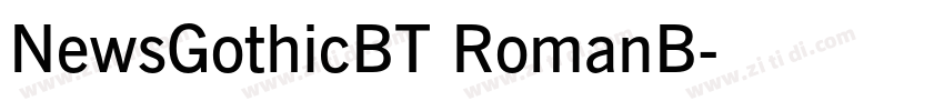 NewsGothicBT RomanB字体转换